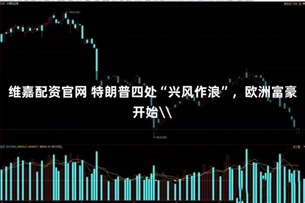 维嘉配资官网 特朗普四处“兴风作浪”，欧洲富豪开始\